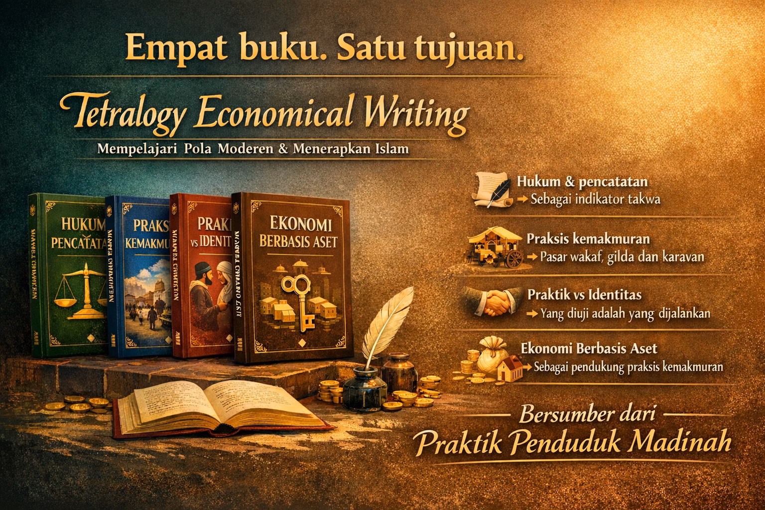 Tetralogy Economical Writing: Mempelajari Pola Moderen dan Menerapkan Islam